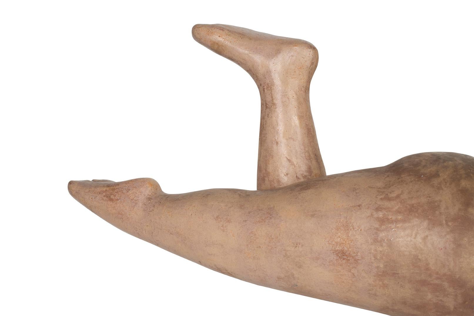 Contemporary Modern Art Sculpture of Airplane Yoga Pose For Sale 1
