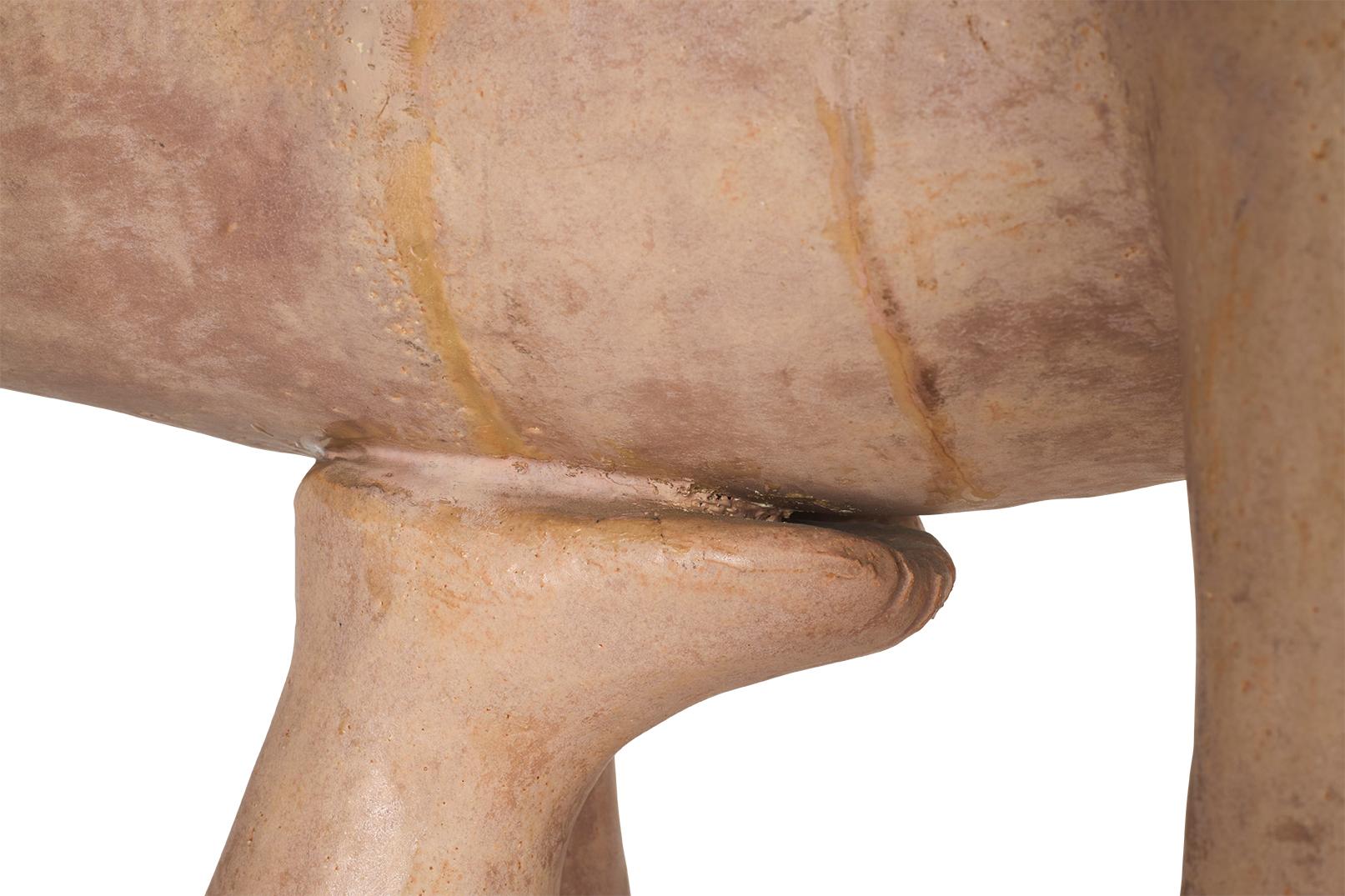 Contemporary Modern Art Sculpture of Airplane Yoga Pose For Sale 2