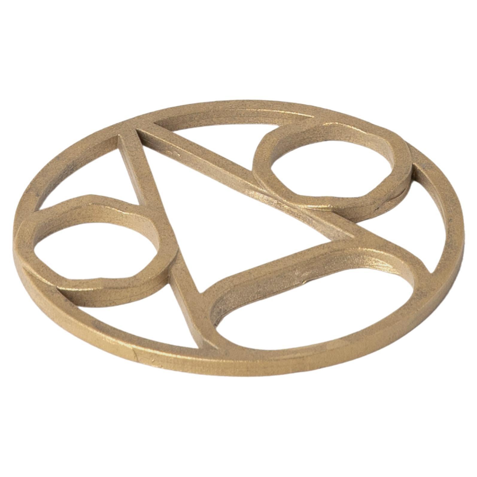 Contemporary Modern, Ayşe Casted Brass Bottle Opener For Sale