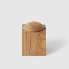 Contemporary Modern, Bebek Chestnut Wood Single-Compartment Box