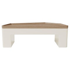 Contemporary Modern Beech Wood Minas Small Center Table by Caffe Latte