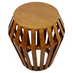 Contemporary Modern Bentwood Side End Table or Stool Round