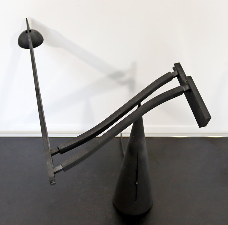 Metal Contemporary Modern Black Barbaglia & Marco Colombo Nemo Table Lamp Italy 1990s