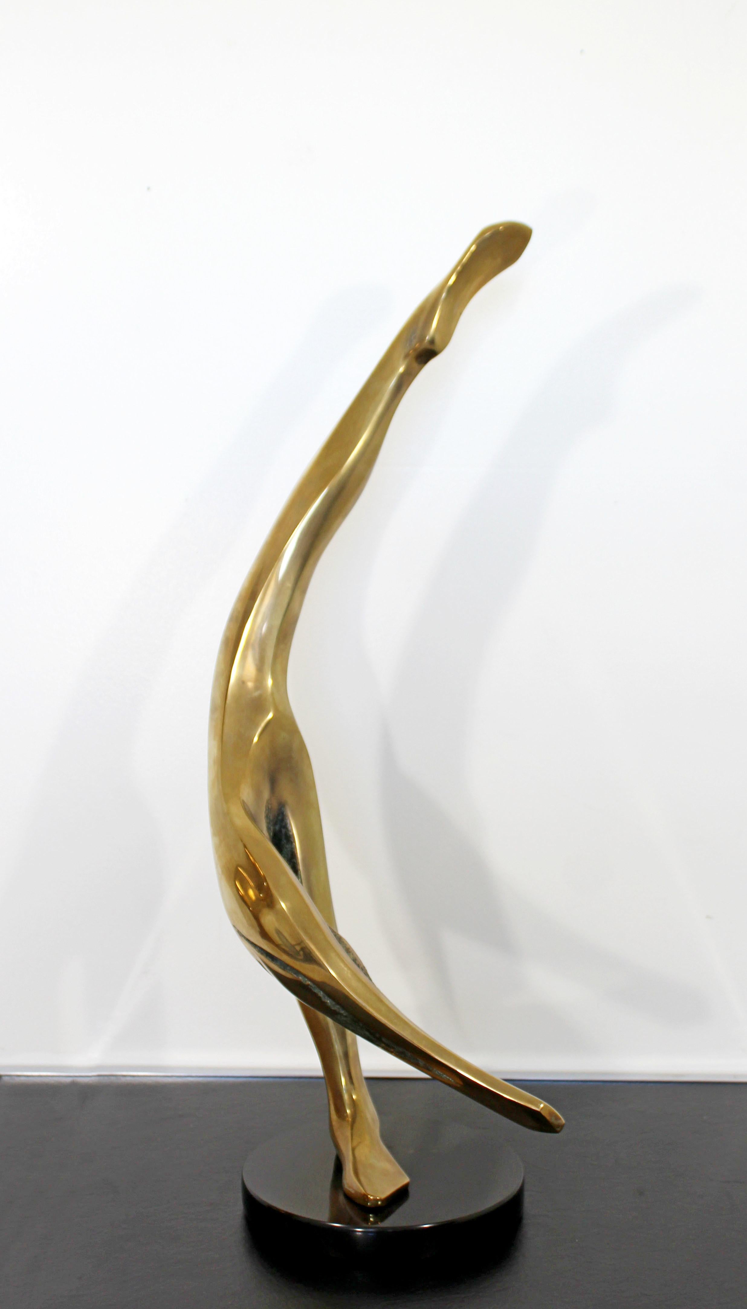 Contemporary Modern Bob Bennett Signed Numbered Bronze Ballerina Sculpture, 1981 5