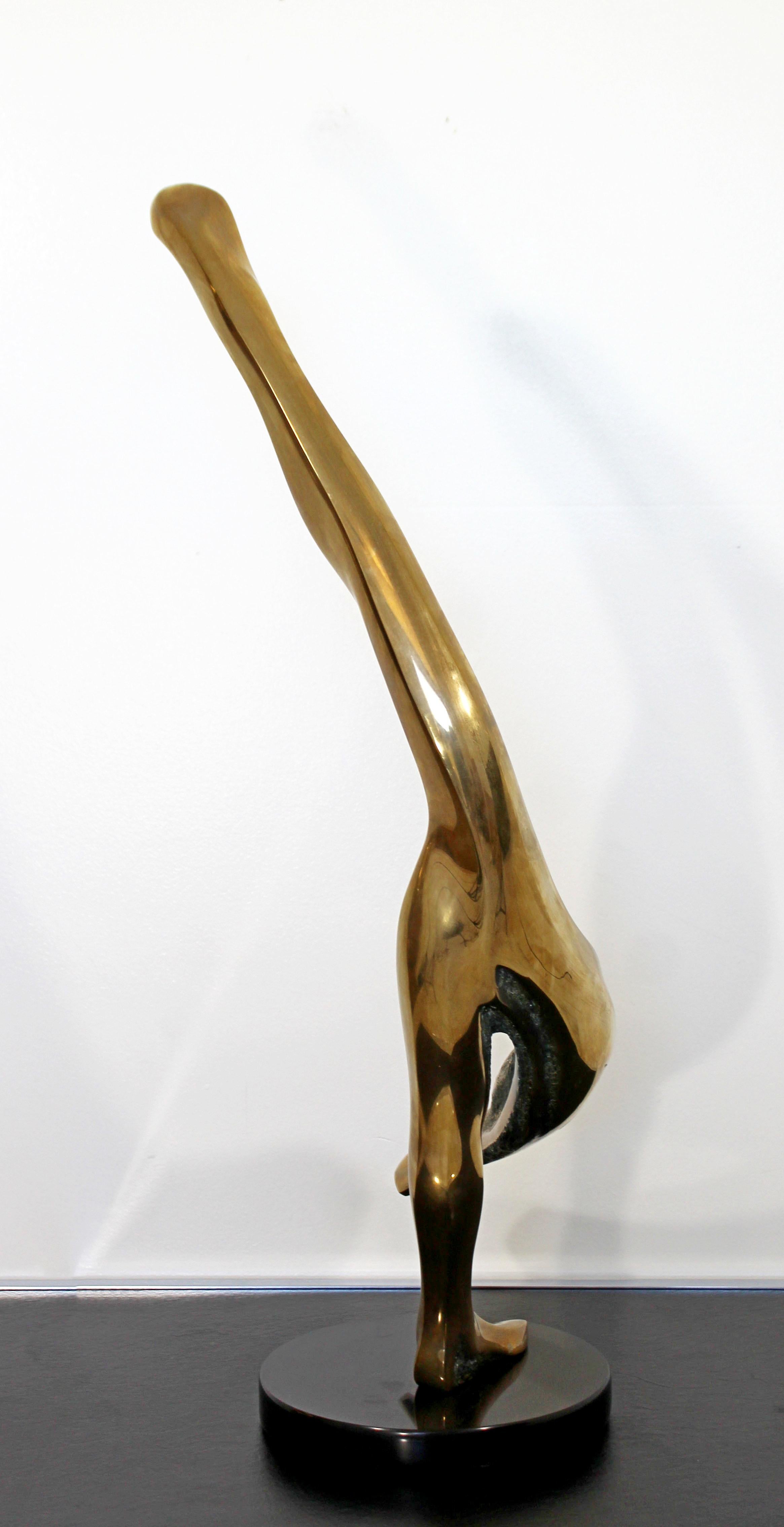 Late 20th Century Contemporary Modern Bob Bennett Signed Numbered Bronze Ballerina Sculpture, 1981