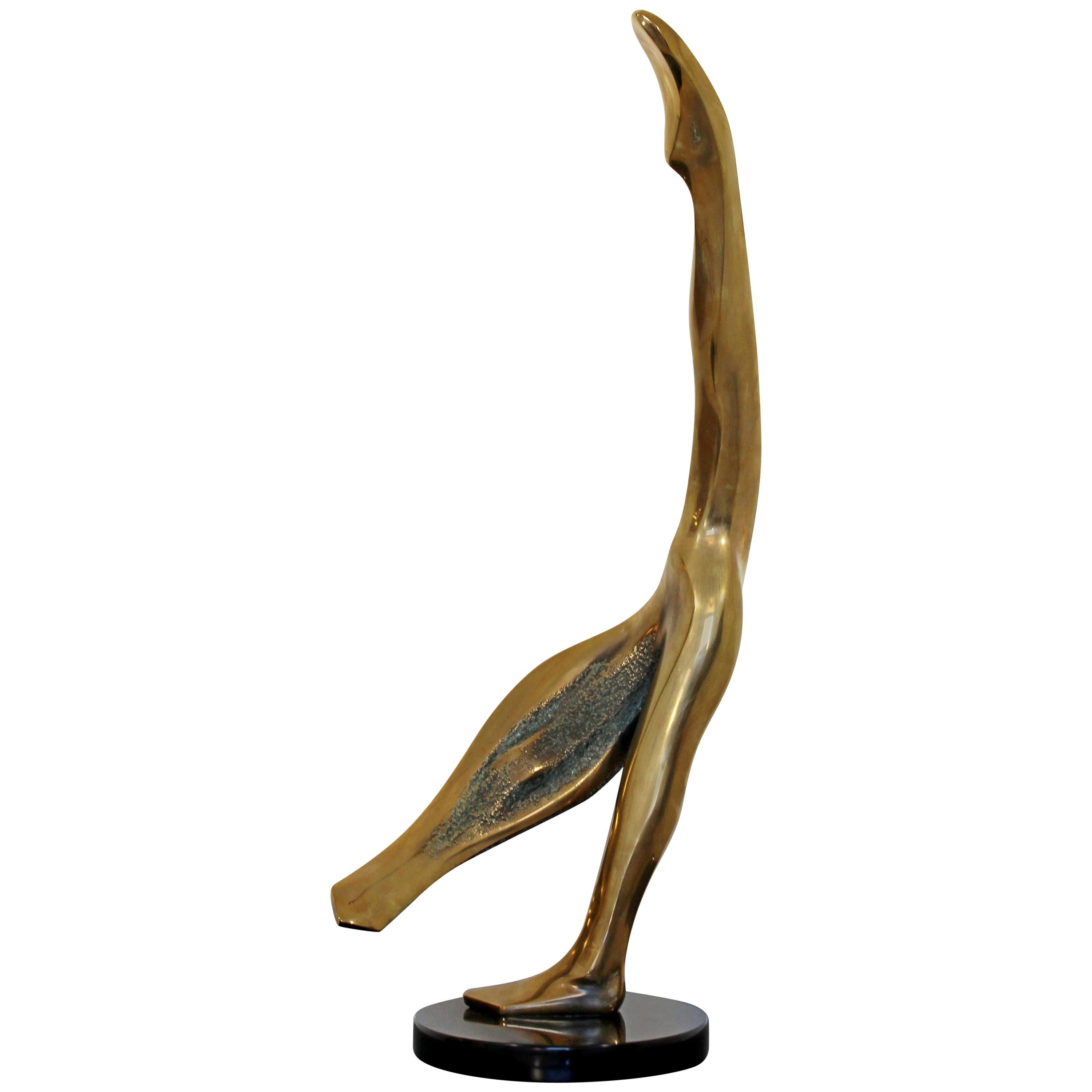 Contemporary Modern Bob Bennett Signed Numbered Bronze Ballerina Sculpture, 1981