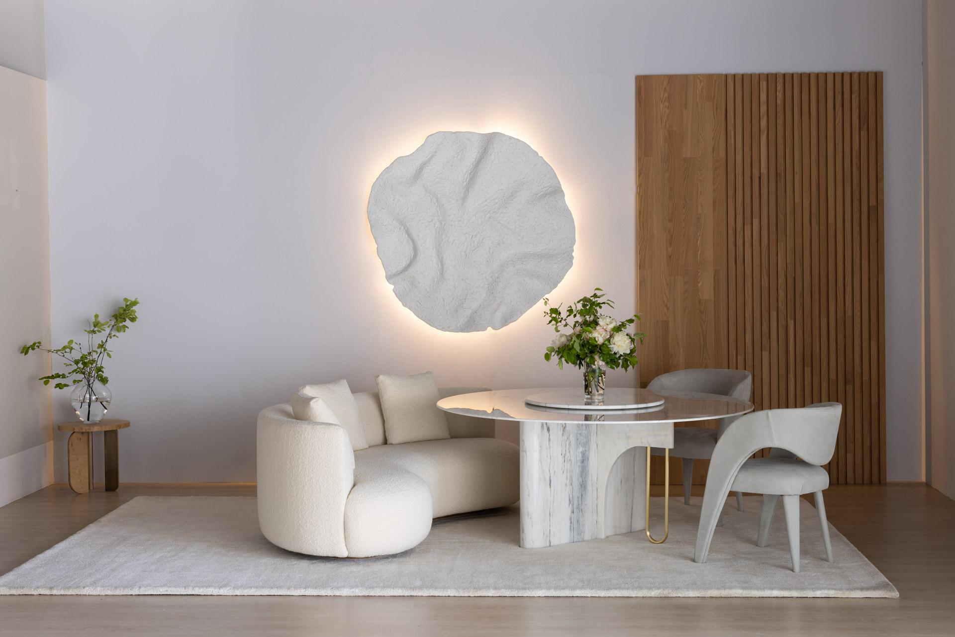 Sculpture d'art mural contemporaine moderne Breeze, Light, Handmade Greenapple Neuf - En vente à Lisboa, PT