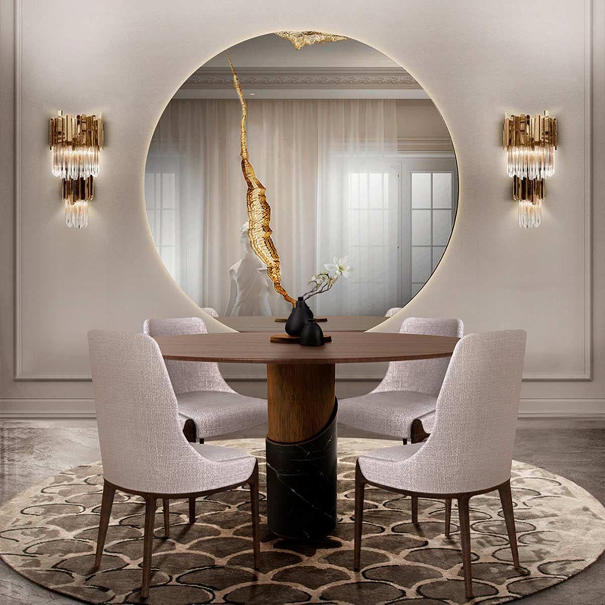 Brushed Contemporary Marble Breve II Dining Table by Caffe Latte For Sale