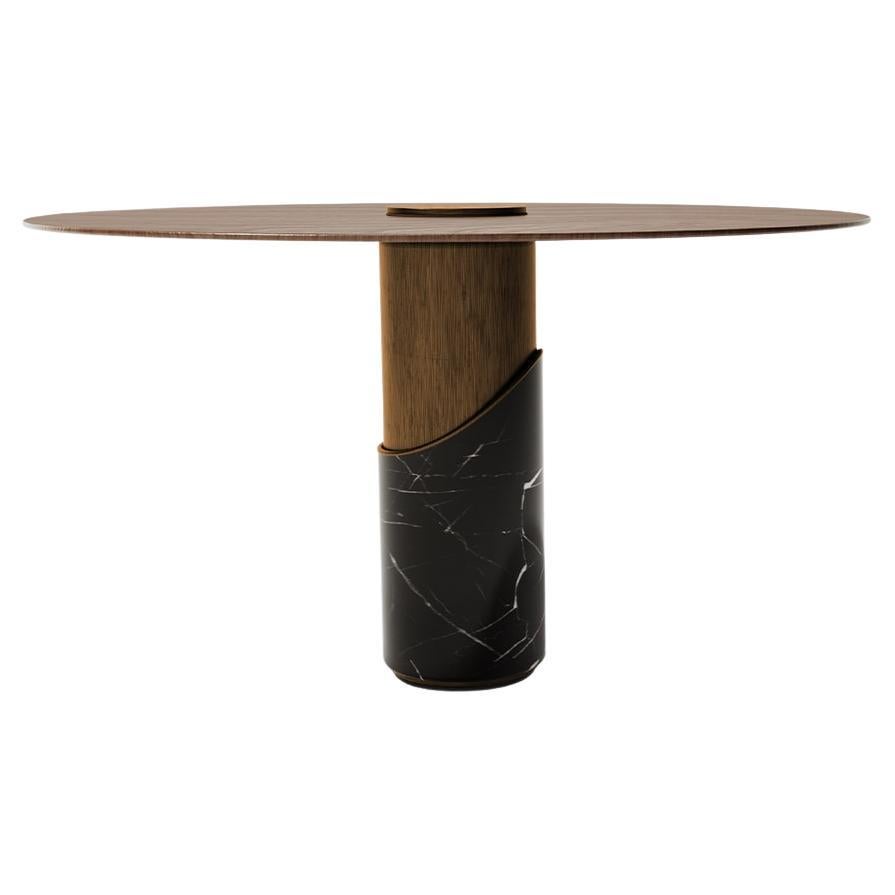 Contemporary Marble Breve II Dining Table by Caffe Latte For Sale