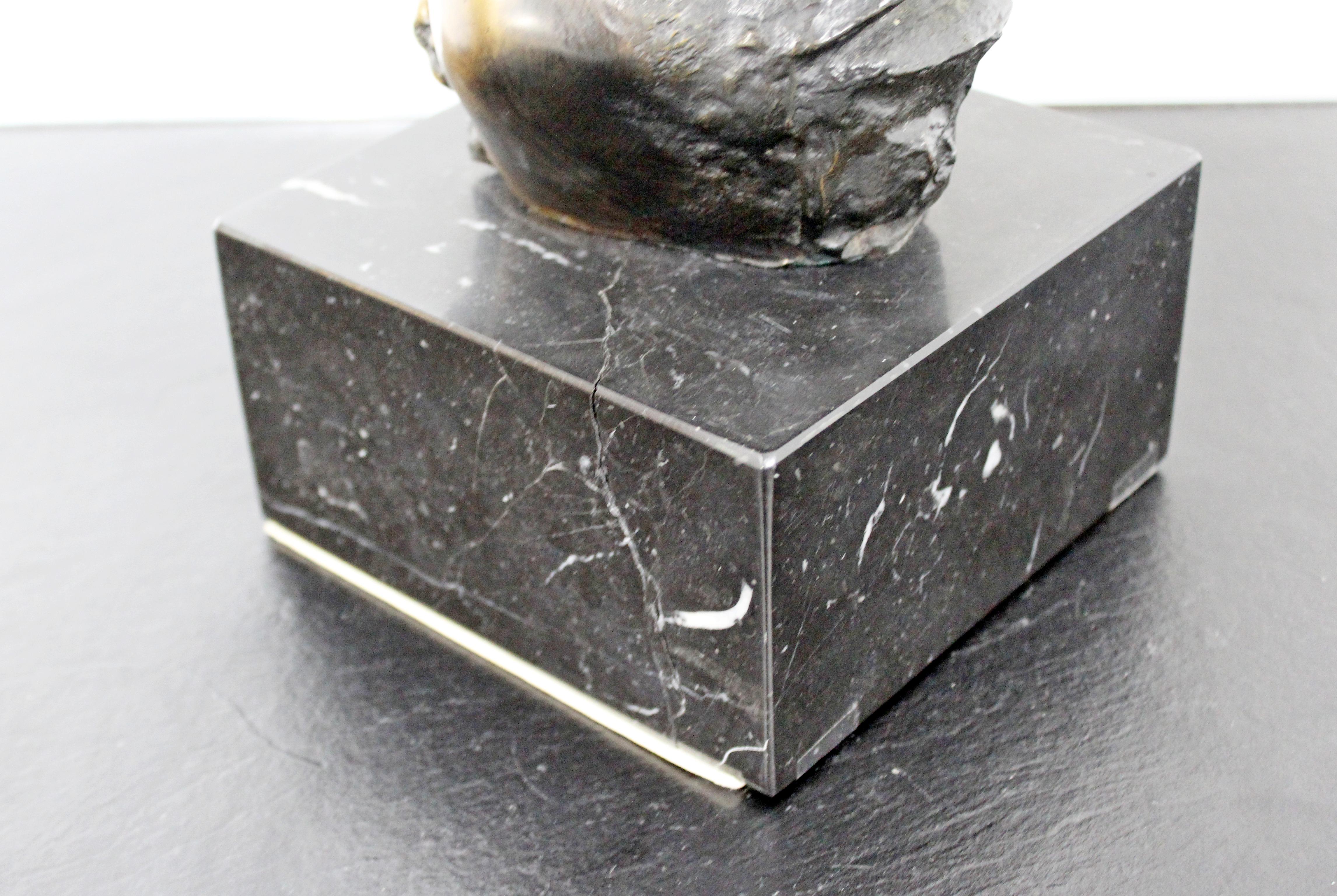 Contemporary Modern Bronze on Marble Table Sculpture Signed by Kieff Grediaga 2