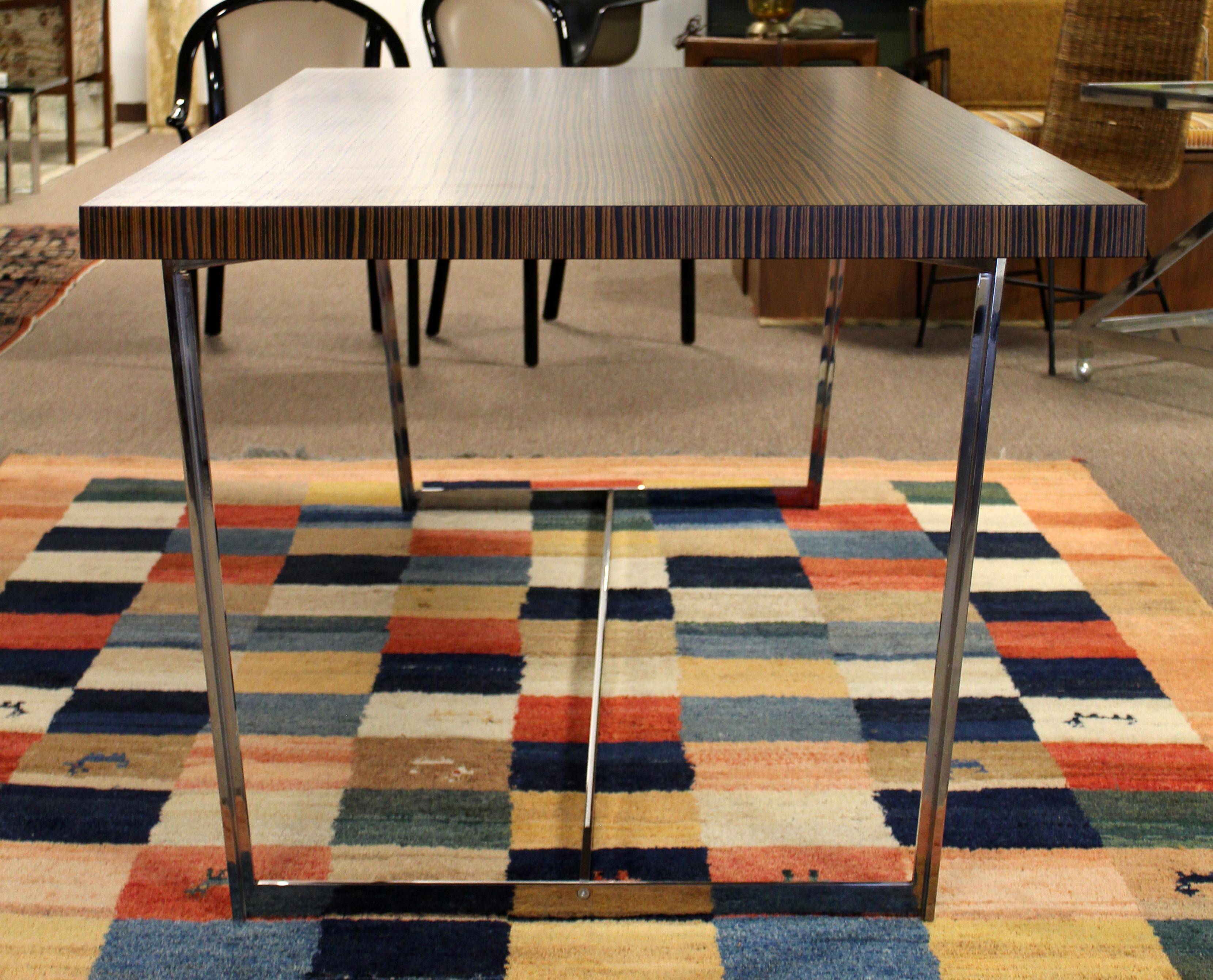 zebra wood dining table