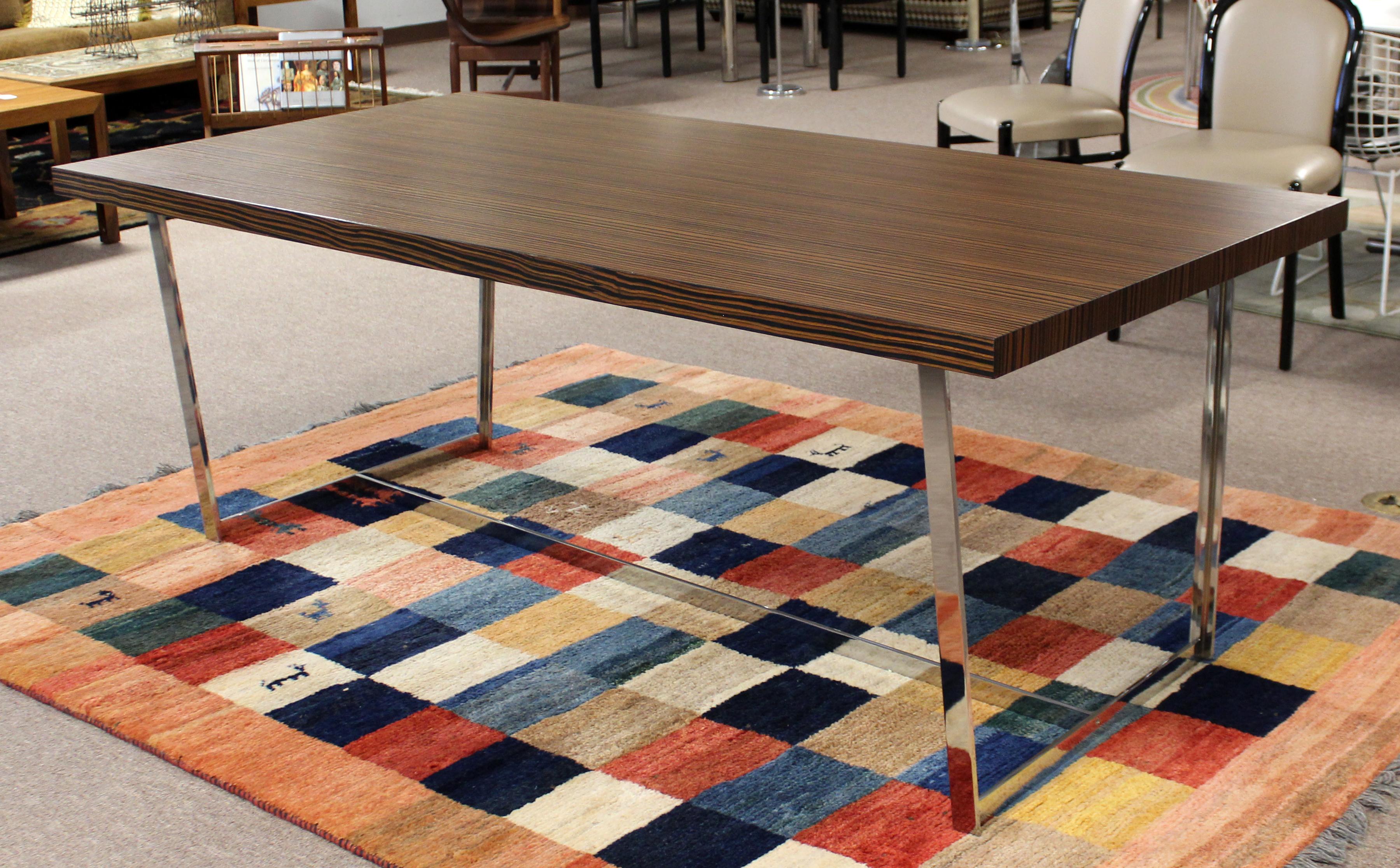 zebra wood table