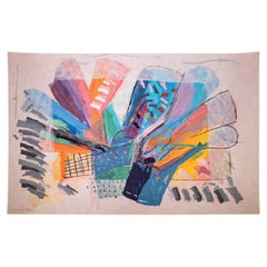 Contemporary Modern Calman Shemi Still Life Tapestry, circa 1990s