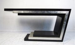 Contemporary Modern Cantilever Hall Table