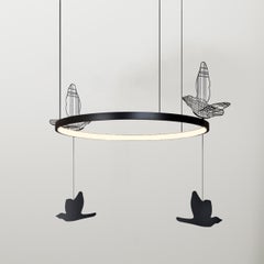 Plafonnier minimaliste « Light Shadows » avec décoration d'animaux