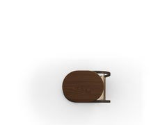 Contemporary Modern Wood Ceylon Side Table by Caffe Latte