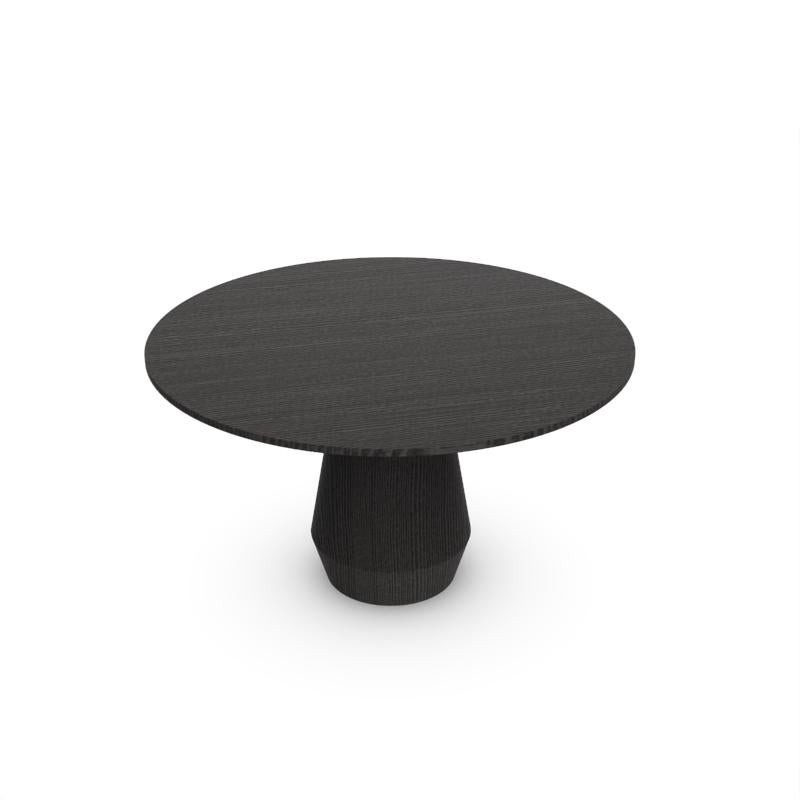 Contemporary Modern Charlotte Dining Table in Black Oak by Collector In New Condition For Sale In Castelo da Maia, PT