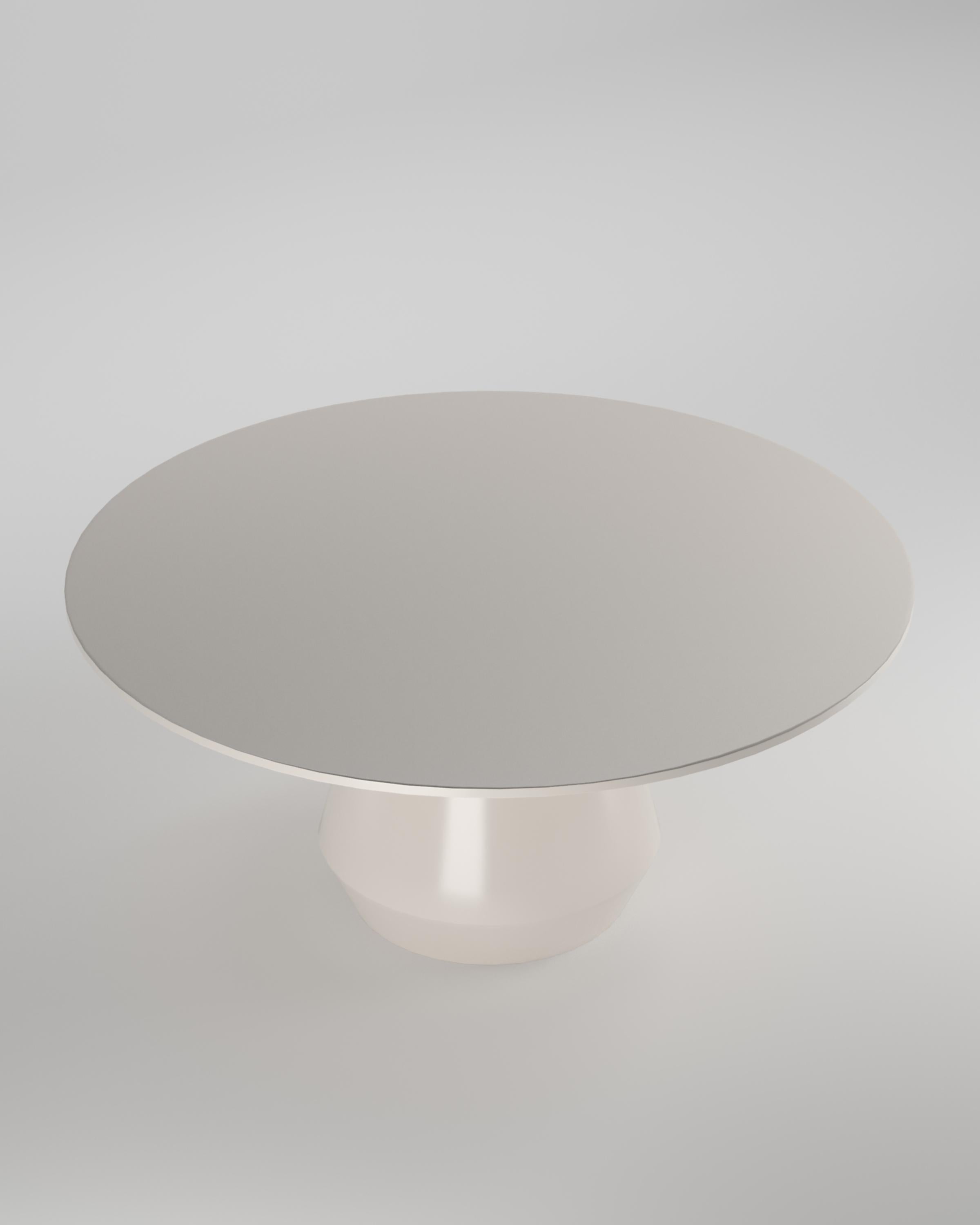 Portuguese Contemporary Modern Charlotte Dining Table in Lacquer in White by Collector For Sale
