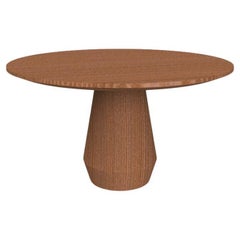 Table de salle à manger contemporaine Modernity en Oak fumé par Collector