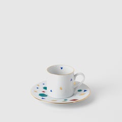 Contemporary Modern, Çini Decorated Porcelain Coffee Cup &Saucer 90ml, 6er Set