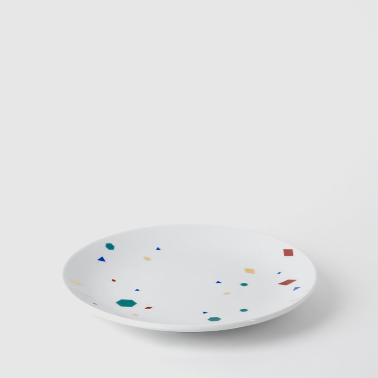 Contemporary Modern, Çini Porcelain Dinner Plate, Decorated Both Sides ...