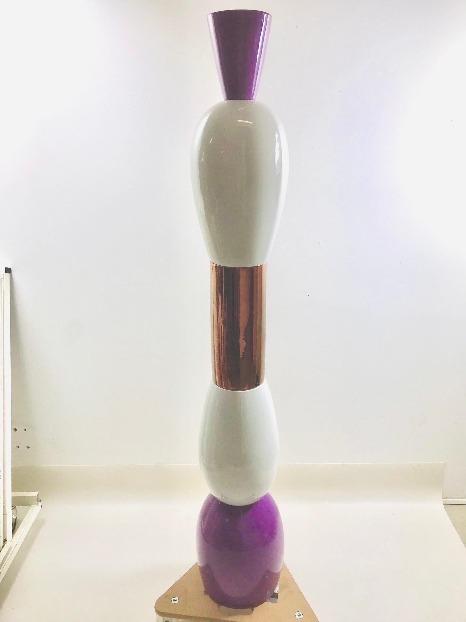 Exceptionally large and very unique (5 pieces) TOTEM.
Signed A. Mendini, SUPEREGO Editions, prototipo II/II (see the picture).

Alessandro Mendini (born August 16, 1931, Milan-died February 18, 2019, Milan) was an Italian designer, critic, painter
