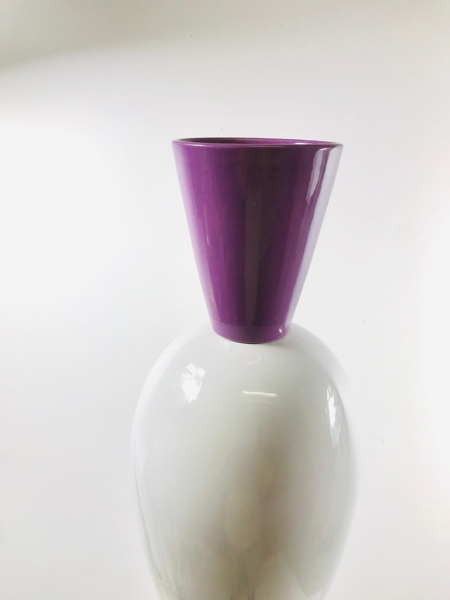 Contemporary / Modern Colored Large Ceramic Totem by Alessandro Mendini For Sale 1