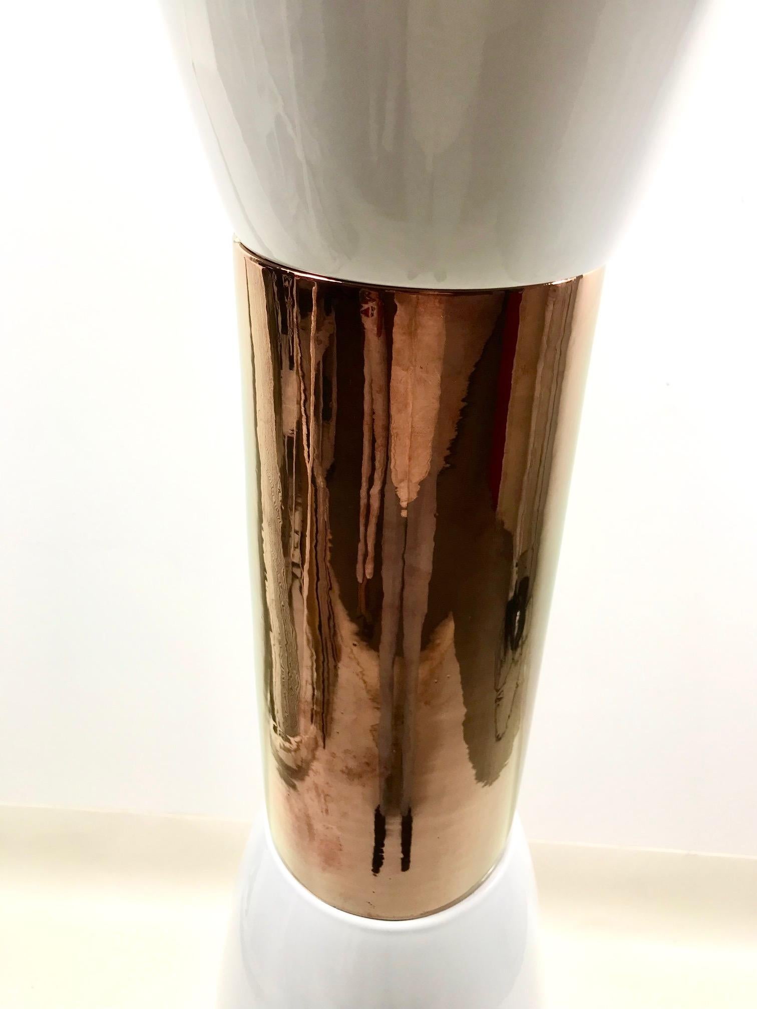Contemporary / Modern Colored Large Ceramic Totem by Alessandro Mendini For Sale 2