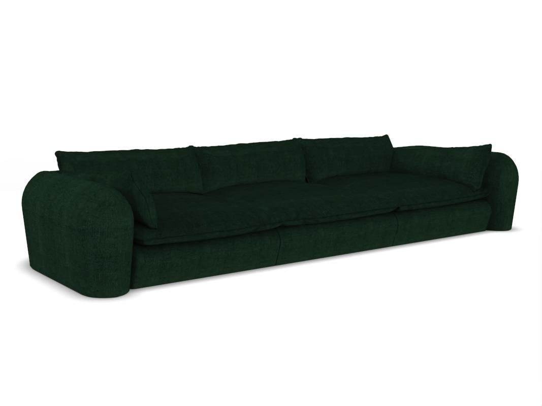 Contemporary Modern Comfy Sofa in Cedar Fabric by Collector In New Condition For Sale In Castelo da Maia, PT