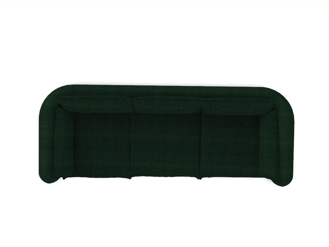 Contemporary Modern Comfy Sofa in Cedar Fabric by Collector For Sale 1
