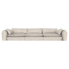Contemporary Modern Comfy Sofa in Famiglia 51  Fabric by Collector