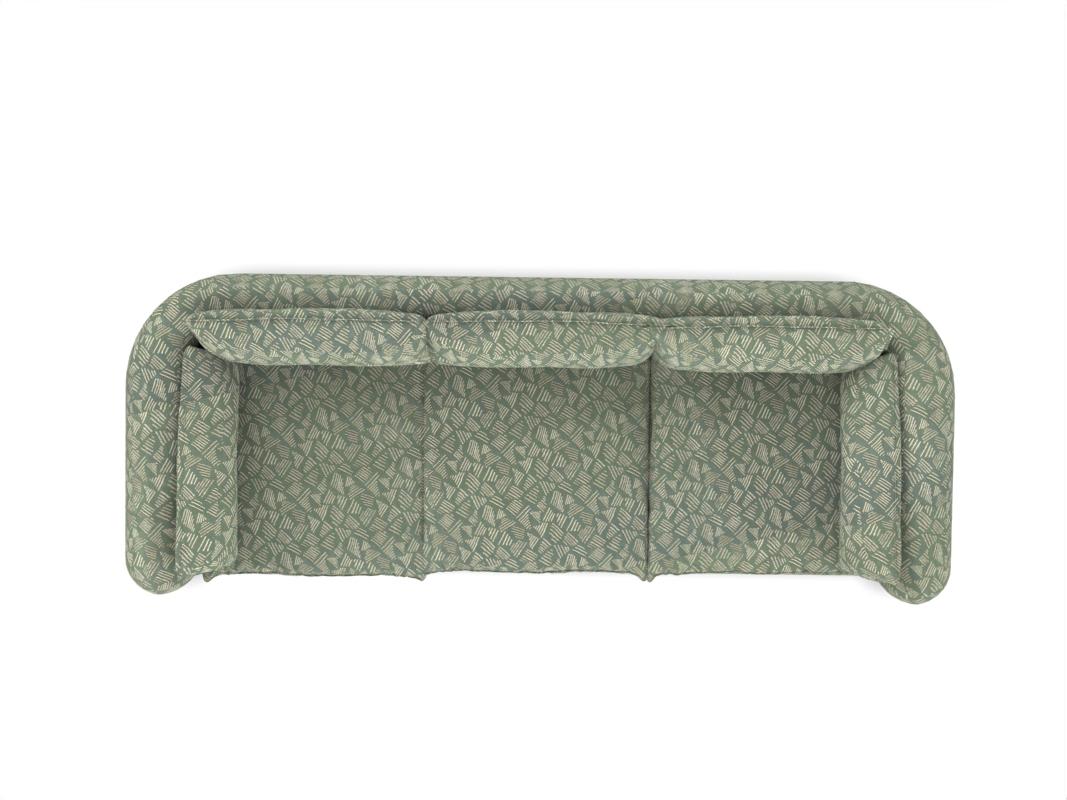 Contemporary Modern Comfy Sofa in Seafoam Fabric by Collector In New Condition For Sale In Castelo da Maia, PT