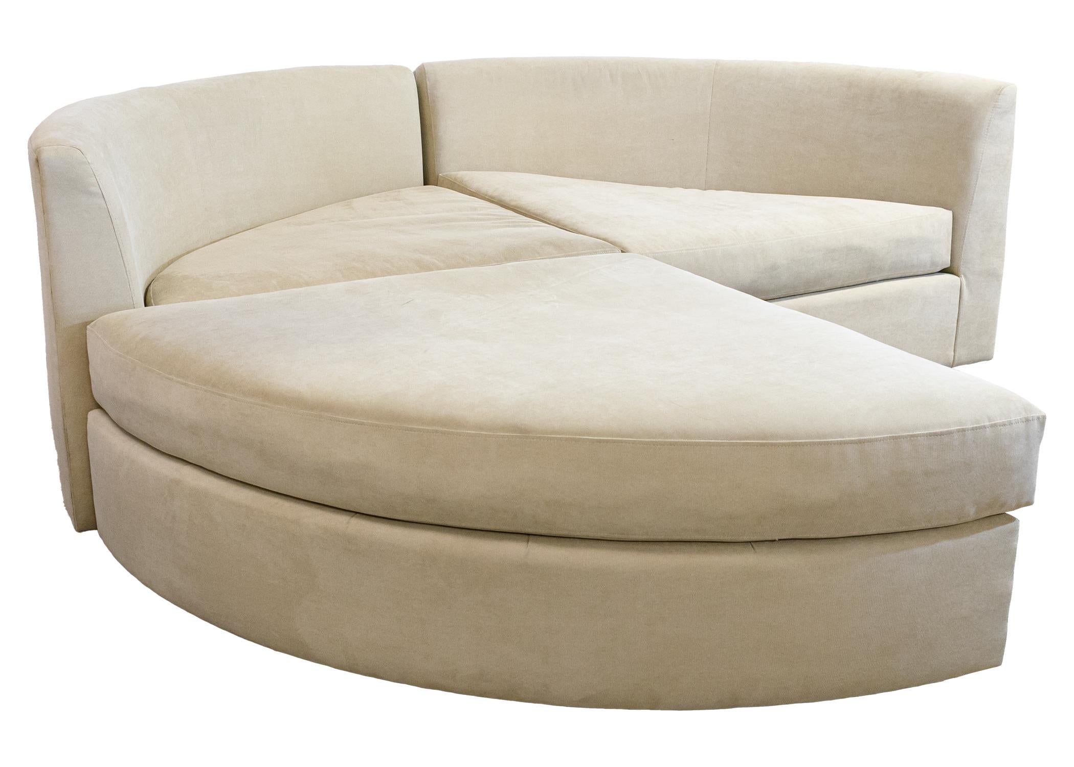 sectional with round chair
