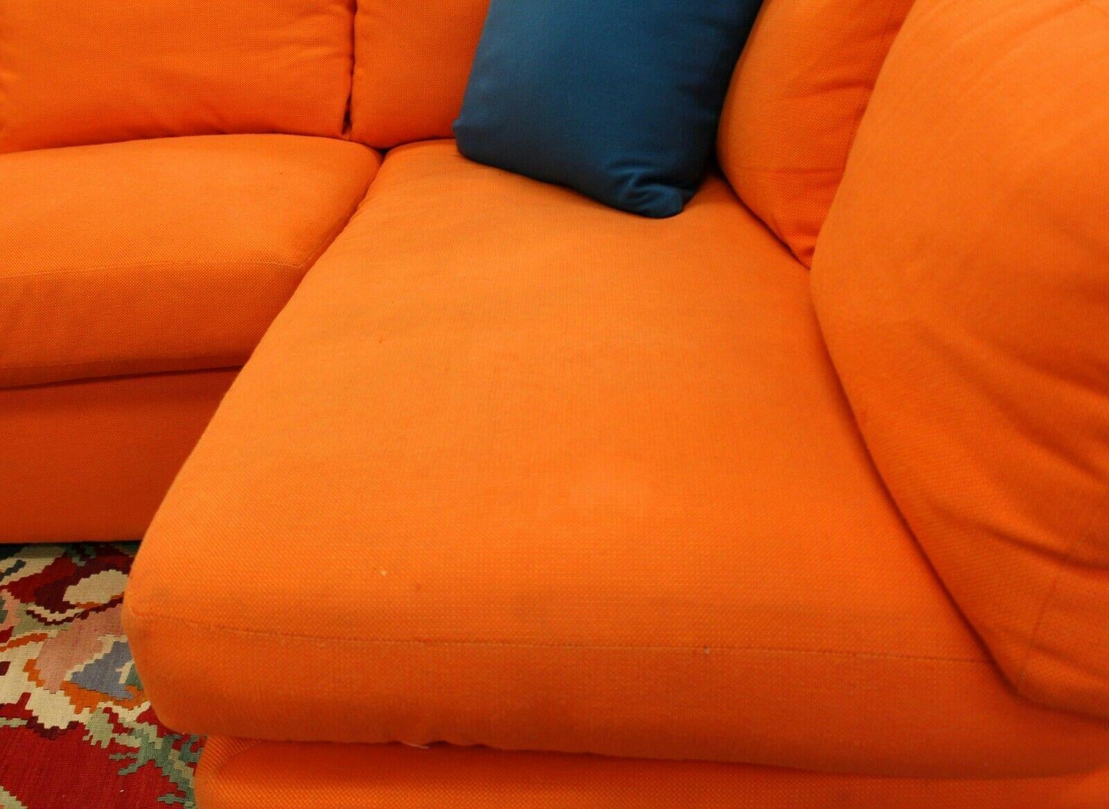 orange sectional sofas