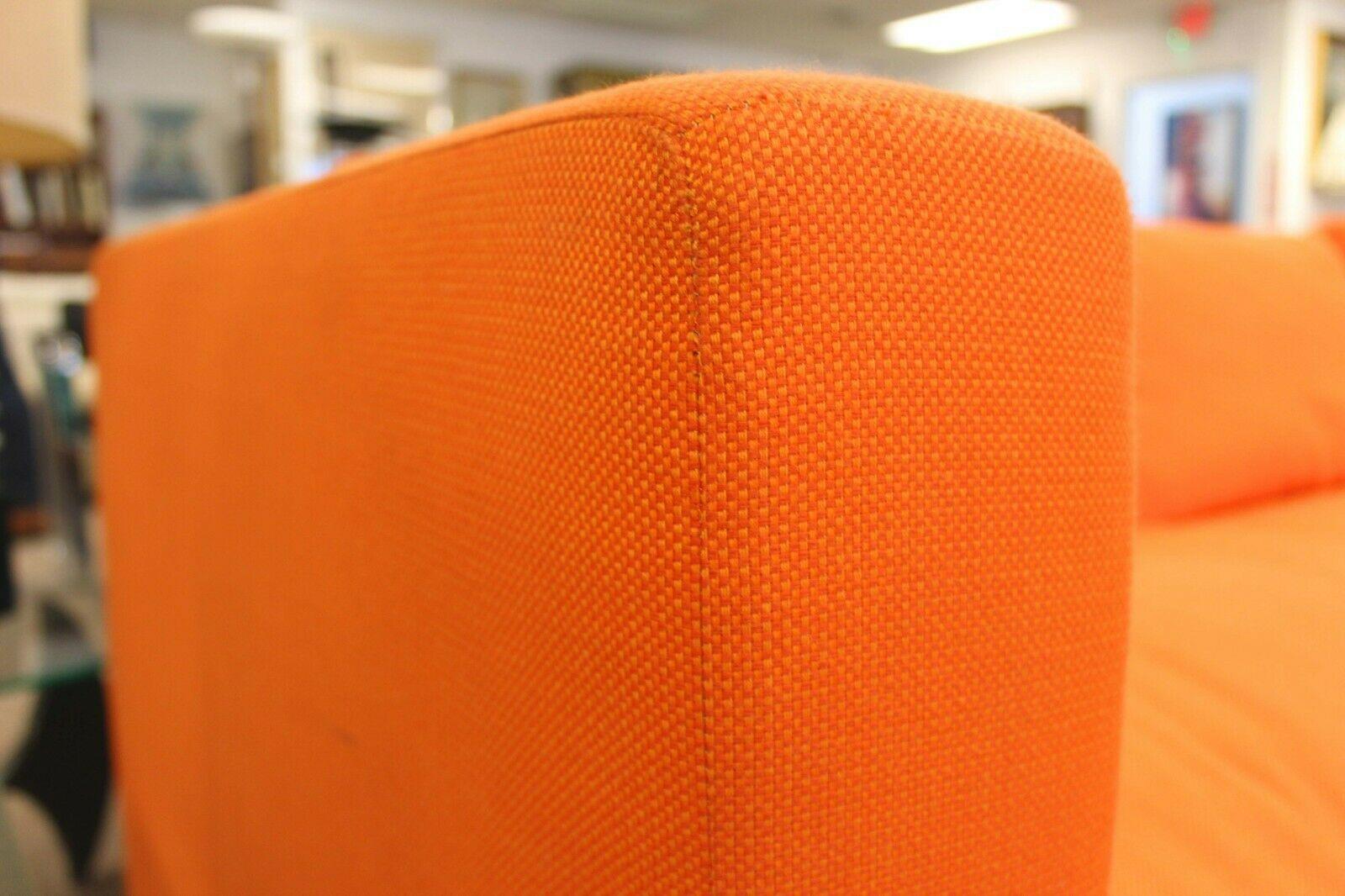 orange chaise sofas