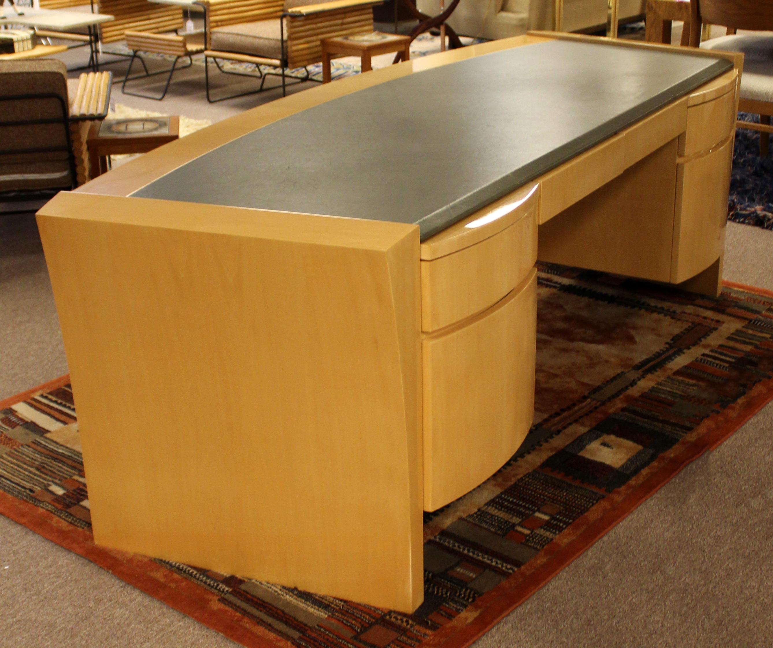 Contemporary Modern Dakota Jackson Washington Hall Executive Desk Maple Lacquer 1