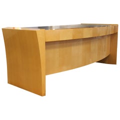 Contemporary Modern Dakota Jackson Washington Hall Executive Desk Maple Lacquer