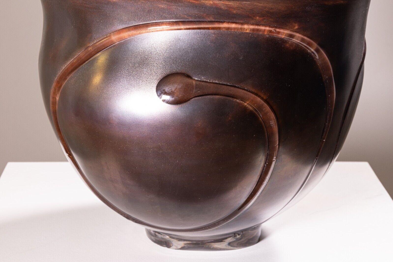 Ciotola in vetro soffiato a mano moderna e contemporanea di David Helm in vendita 1