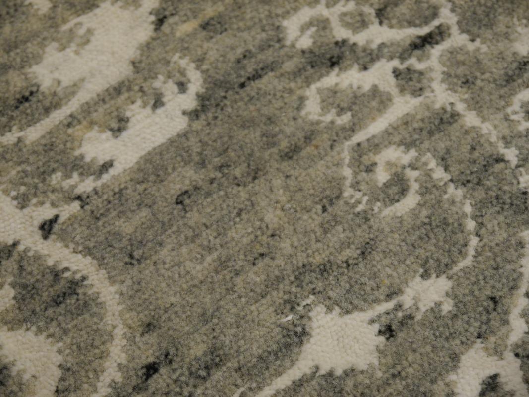 Contemporary Modern Design Teppich handgeknüpft Graue Wolle Djoharian Collection 8x10 im Angebot 3