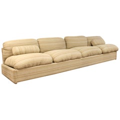 Contemporary Modern Elam for Pace Long 4-Seat Sofa, Made in Italy, 1980s