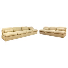 Contemporary Modern Elam for Pace Long Sofa & Loveseat Set Made in Italy, 1980s