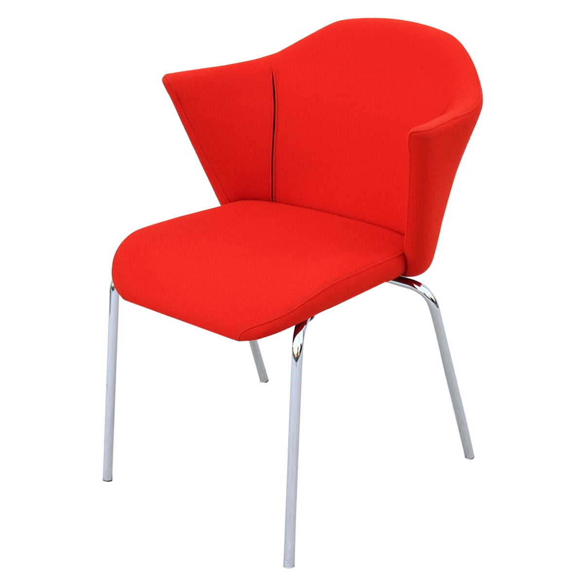 Contemporary Modern EOOS for Coalesse Capa Chaise d'invité rouge empilable