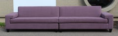 Contemporary Modern Erwin Lambeth Carter Sectional Sofa and Love Seat Set Purple