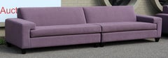 Contemporary Modern Erwin Lambeth Thomasville Carter 2 Pc Sectional Sofa Purple