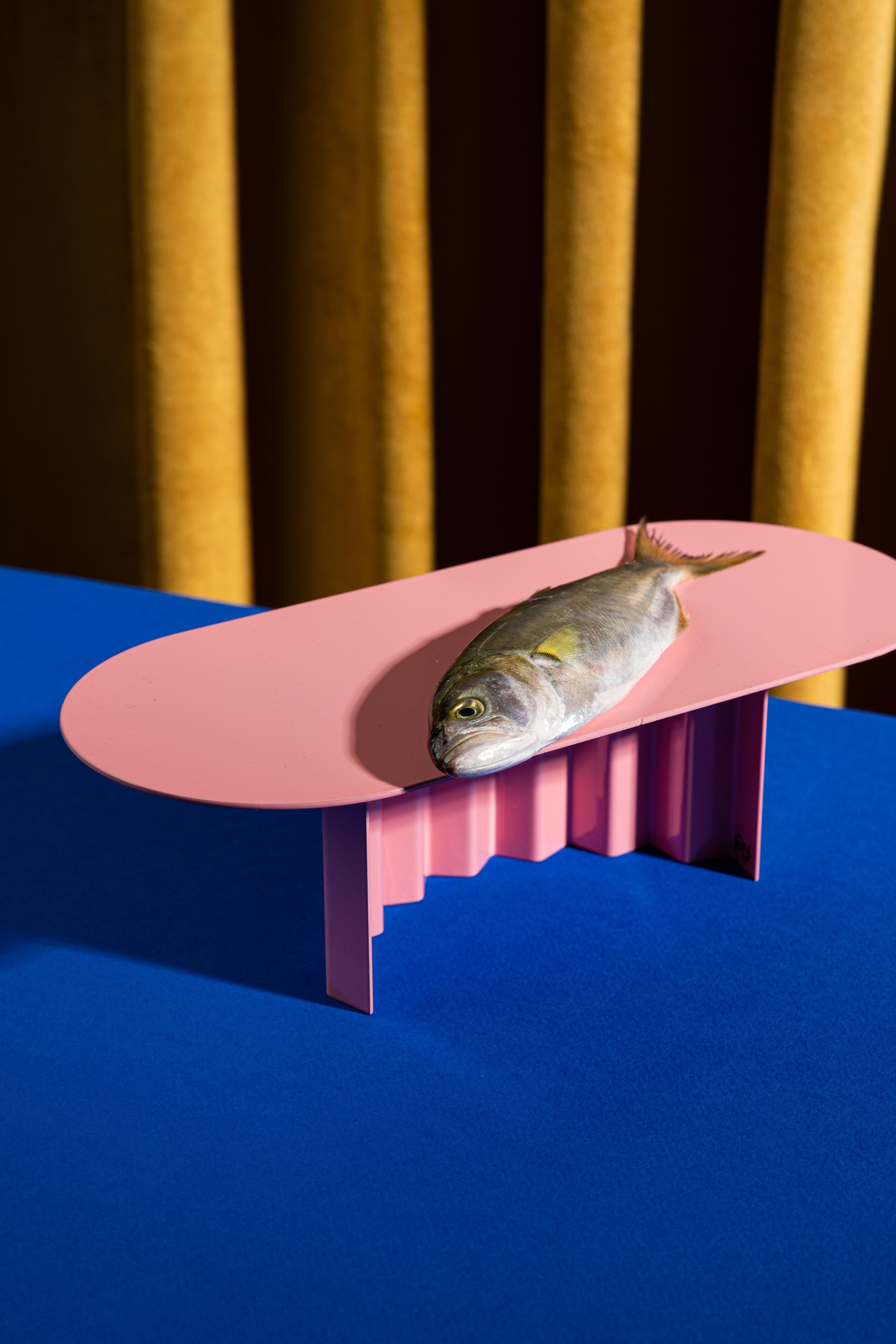 Moderno Contemporáneo, Esnaf Plato de fiesta rosa Siglo XXI y contemporáneo en venta