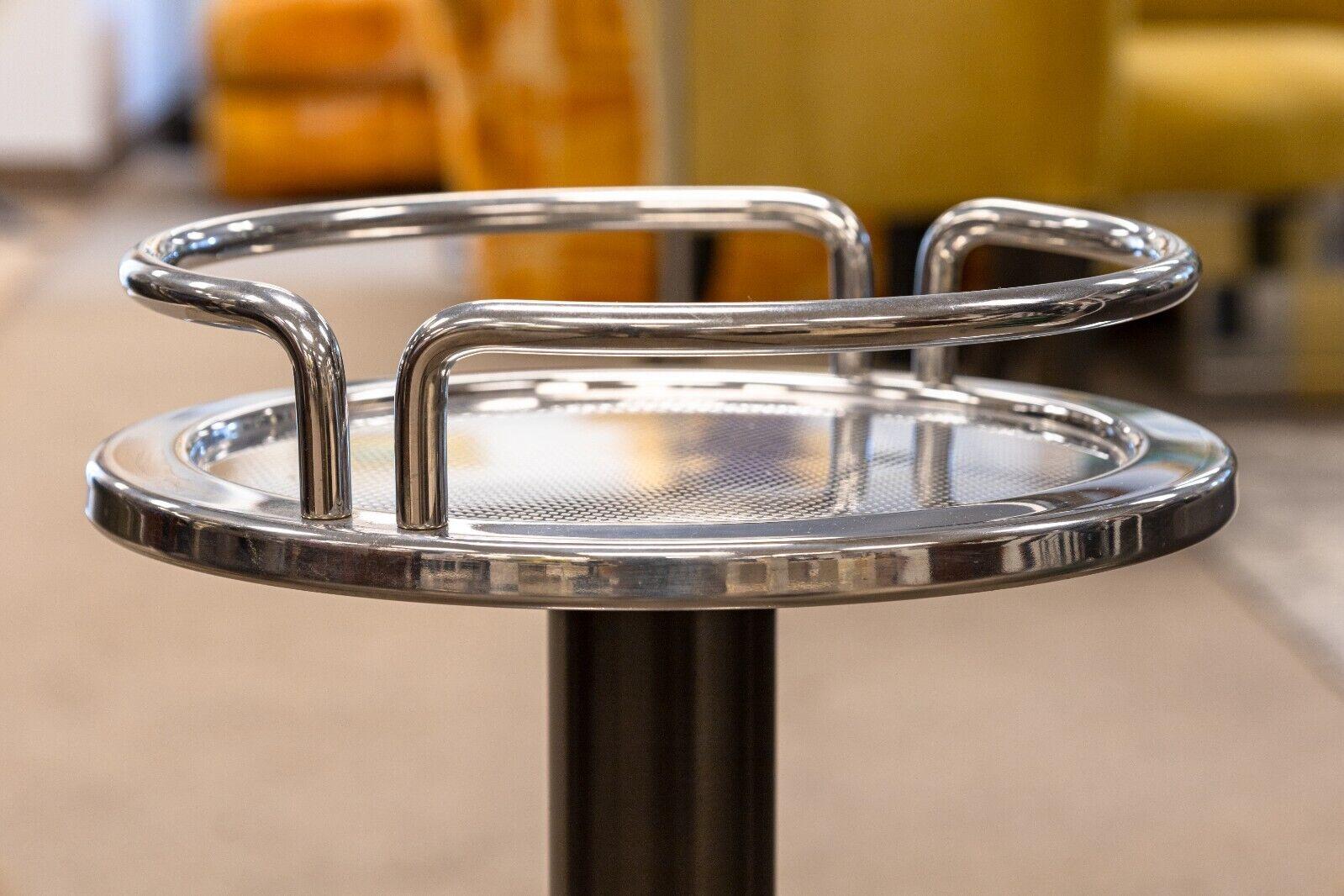 Contemporary Modern Ettore Sottsass for Alessi Chrome Wine Cooler and Stand 1