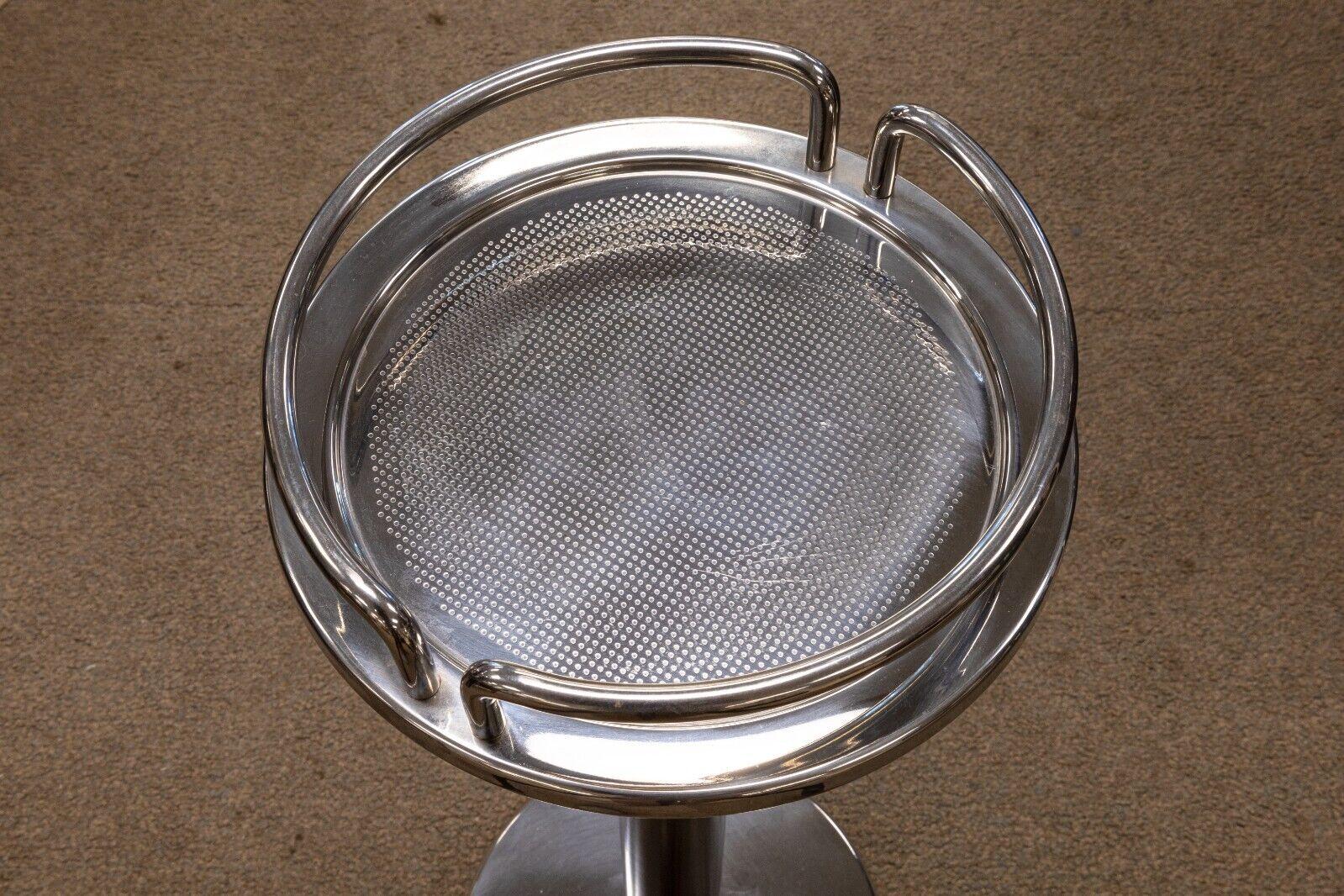 Contemporary Modern Ettore Sottsass für Alessi Weinkühler und Stand aus Chrom (20. Jahrhundert)