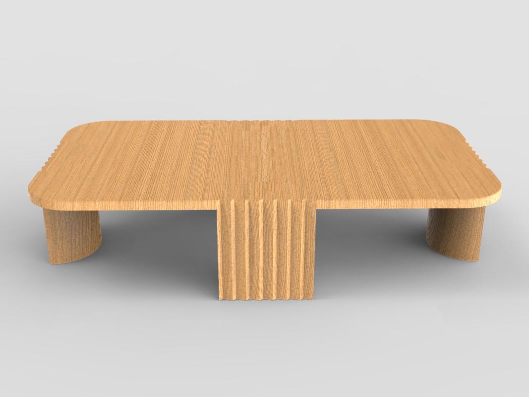 Portugais Table basse Caravel European Contemporary Moderne en chêne par Collector en vente