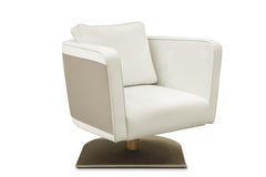 Contemporary Modern Evaluna Armchair by Caffe Latte