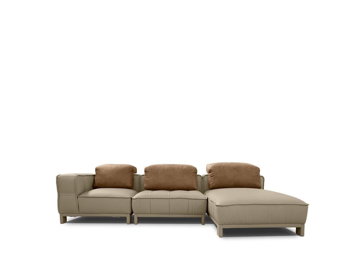 Contemporary Modern Excelsa Modular Sofa by Caffe Latte For Sale 11